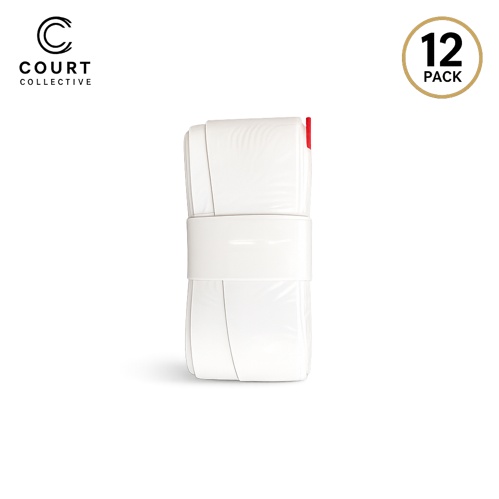 Pro Tour Overgrip: White (12 Pack)